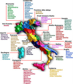 Olaszország borvidékei